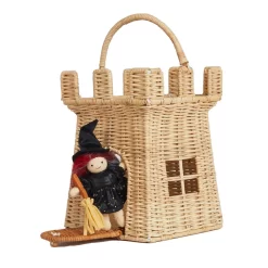 Castle Mushroom Rattan Handmade Basket - Image 5