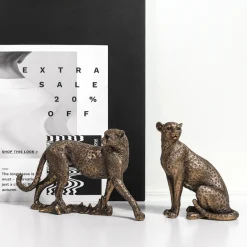 European Vintage Panther Statue - Image 4