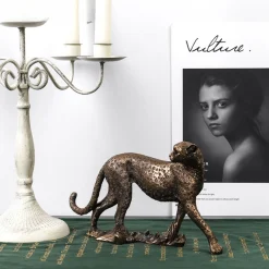 European Vintage Panther Statue - Image 2