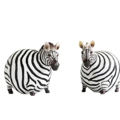Nordic Resin Cute Fat Zebra Figurine - Image 6
