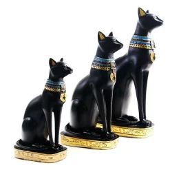 Resin Egyptian Cat Figurine - Image 5