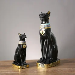 Resin Egyptian Cat Figurine - Image 4