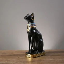Resin Egyptian Cat Figurine - Image 3