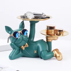 Resin Bulldog Storage Statue - Image 3