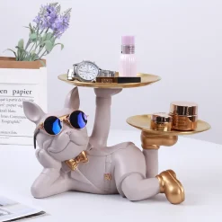 Resin Bulldog Storage Statue - Image 5