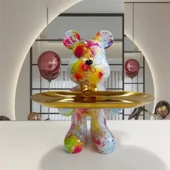 Graffiti Bear Ornament Figurine - Image 6