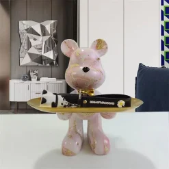 Graffiti Bear Ornament Figurine - Image 3