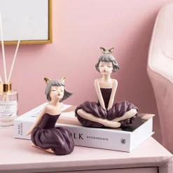Cute Girls Resin Figurines - Image 5