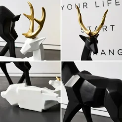 Modern Style Resin Animal Sculpture - Image 6