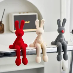 Rabbit Flocking Bunny Resin Statue - Image 4
