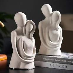 Nordic Style Couple Figure Sculpture - Image 6
