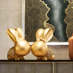 Antique Zodiac Rabbit Statue - Image 2