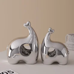 Hollow Couple Elephant Ornaments - Image 5