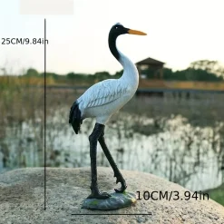 Garden Statue Crane Sculptures - Image 5