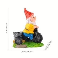 Flower Dwarf Courtyard Statue - Image 2