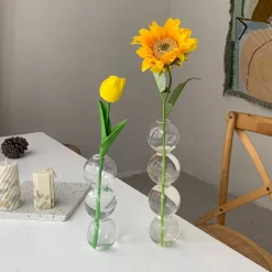 Spherical Flower Glass Vases - Image 2