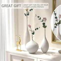 White Ceramic Vase Modern - Image 5