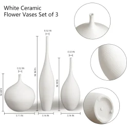 White Ceramic Vase Modern - Image 4