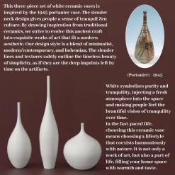 White Ceramic Vase Modern - Image 3