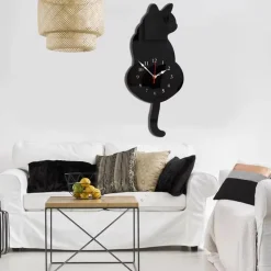 Cat Luxury Wall Clocks Art Mural - Image 6