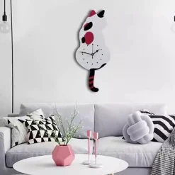 Cat Luxury Wall Clocks Art Mural - Image 5
