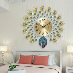 Minimalist Peacock Wall Clocks - Image 3