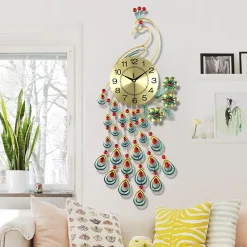 Minimalist Peacock Wall Clocks - Image 4