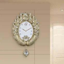 Wall Clocks Peacock Nordic - Image 3