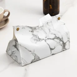 Marble Pattern Tissue Storage Box - Image 3