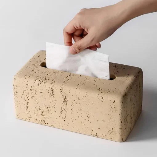 Cave Stone Tissue Box