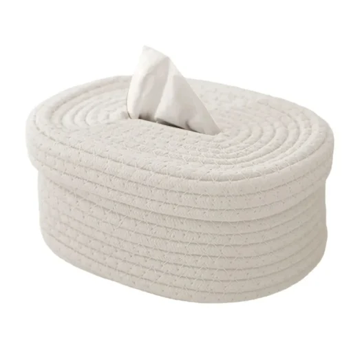 Tissue Box Cotton Rope Woven - Image 3