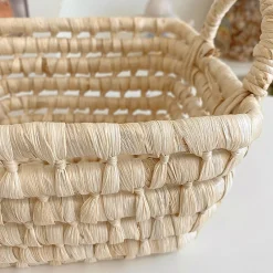 Straw Woven Storage Basket - Image 6