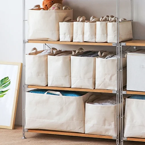 Cotton Linen Clothing Storage - Image 2