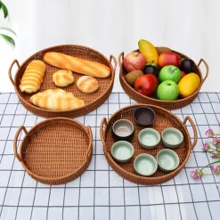 Round Storage Baskets Woven - Image 3
