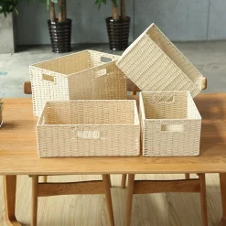 Solid Color Woven Storage - Image 3
