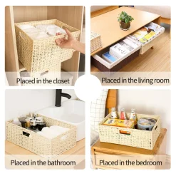 Solid Color Woven Storage - Image 6