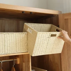 Solid Color Woven Storage - Image 4