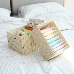Solid Color Woven Storage - Image 2