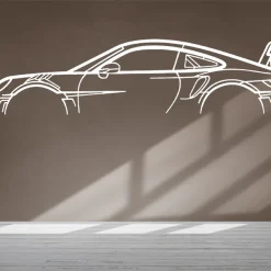 Car Silhouette Wall Sticker - Image 4