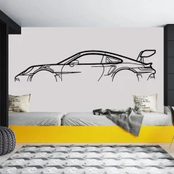 Car Silhouette Wall Sticker - Image 2