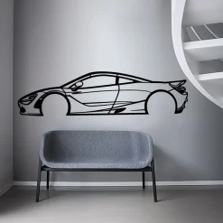 Sport Car Outline Wall Sticker - Image 2