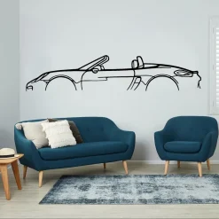 Car Outline Wall Sticker - Image 2