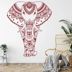 Boho Elephant Wall Stickers - Image 2