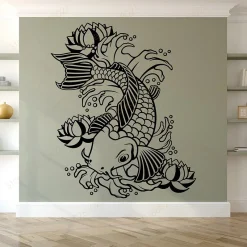 Carp Koi Fish Wall Sticker - Image 2