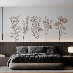 Giant Floral Flower Wall Stickers - Image 4