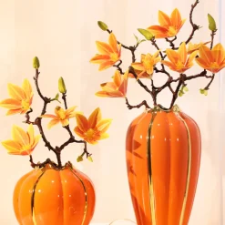 Pumpkin Ceramic Vase - Image 2