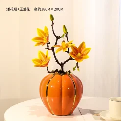 Pumpkin Ceramic Vase - Image 6