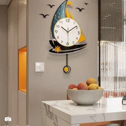 Nordic Sailboat Wall Clock - Image 3