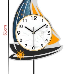 Nordic Sailboat Wall Clock - Image 5