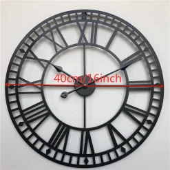 Vintage Industrial Style Wall Clock - Image 3